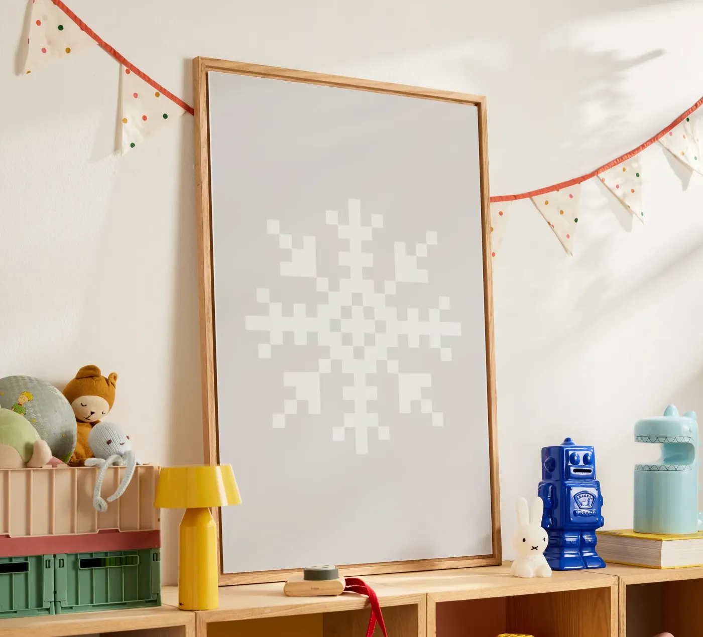 White Snowflake 3 Acryl-Glas von Studio One
