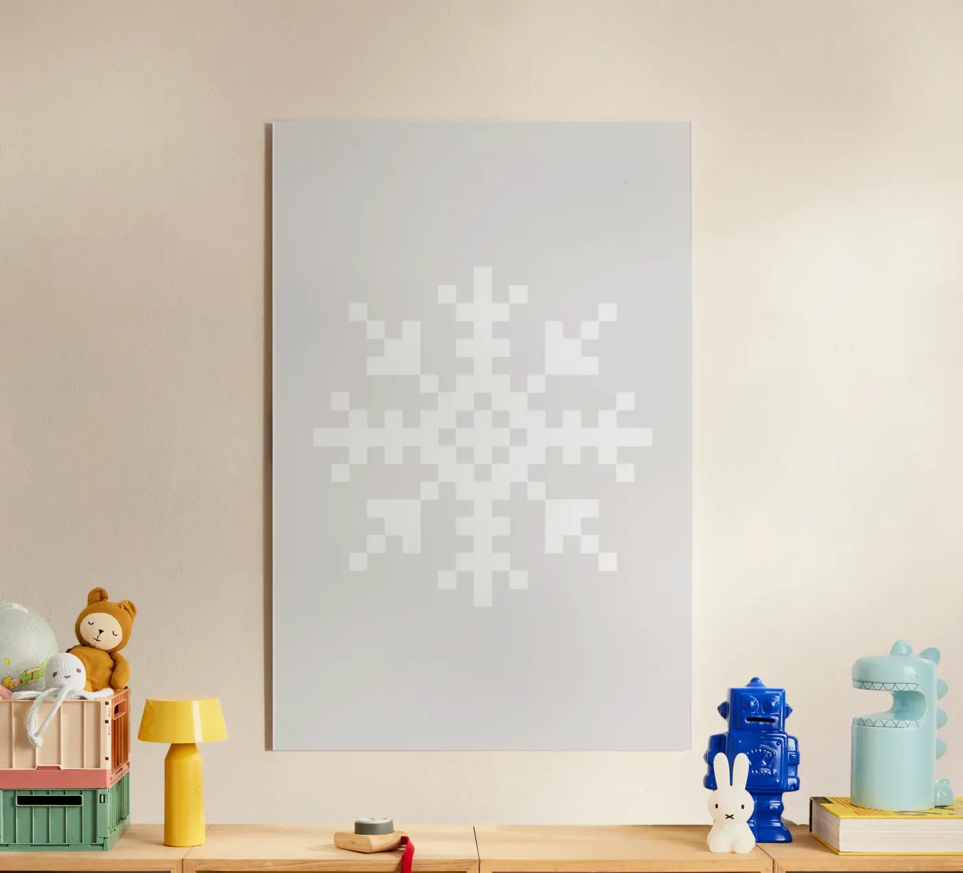 White Snowflake 3 Acryl-Glas von Studio One