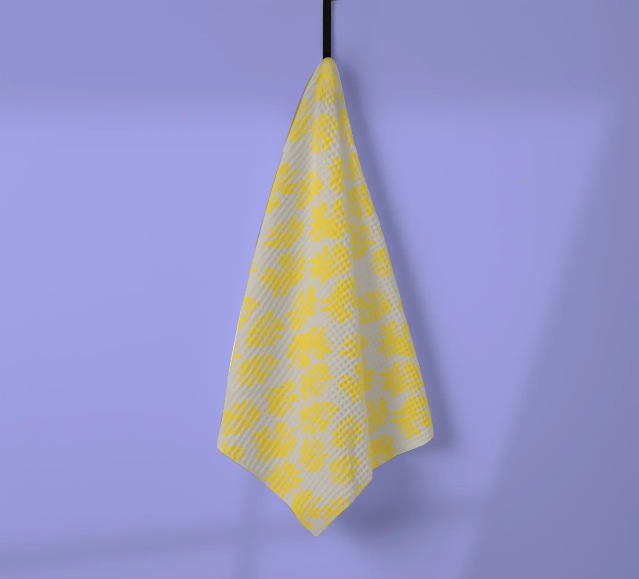 Bloom Boom Flower Yellow canovaccio da cucina da Kate Westworth
