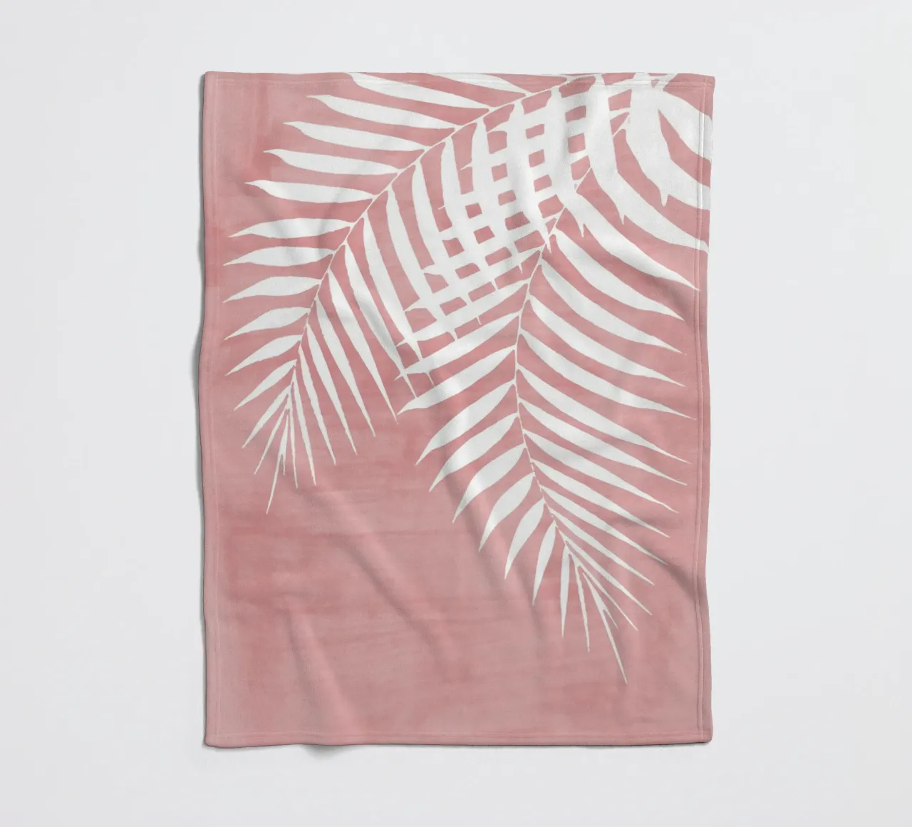 Vernice rosa Foglie di palma coperta in pile da amini54