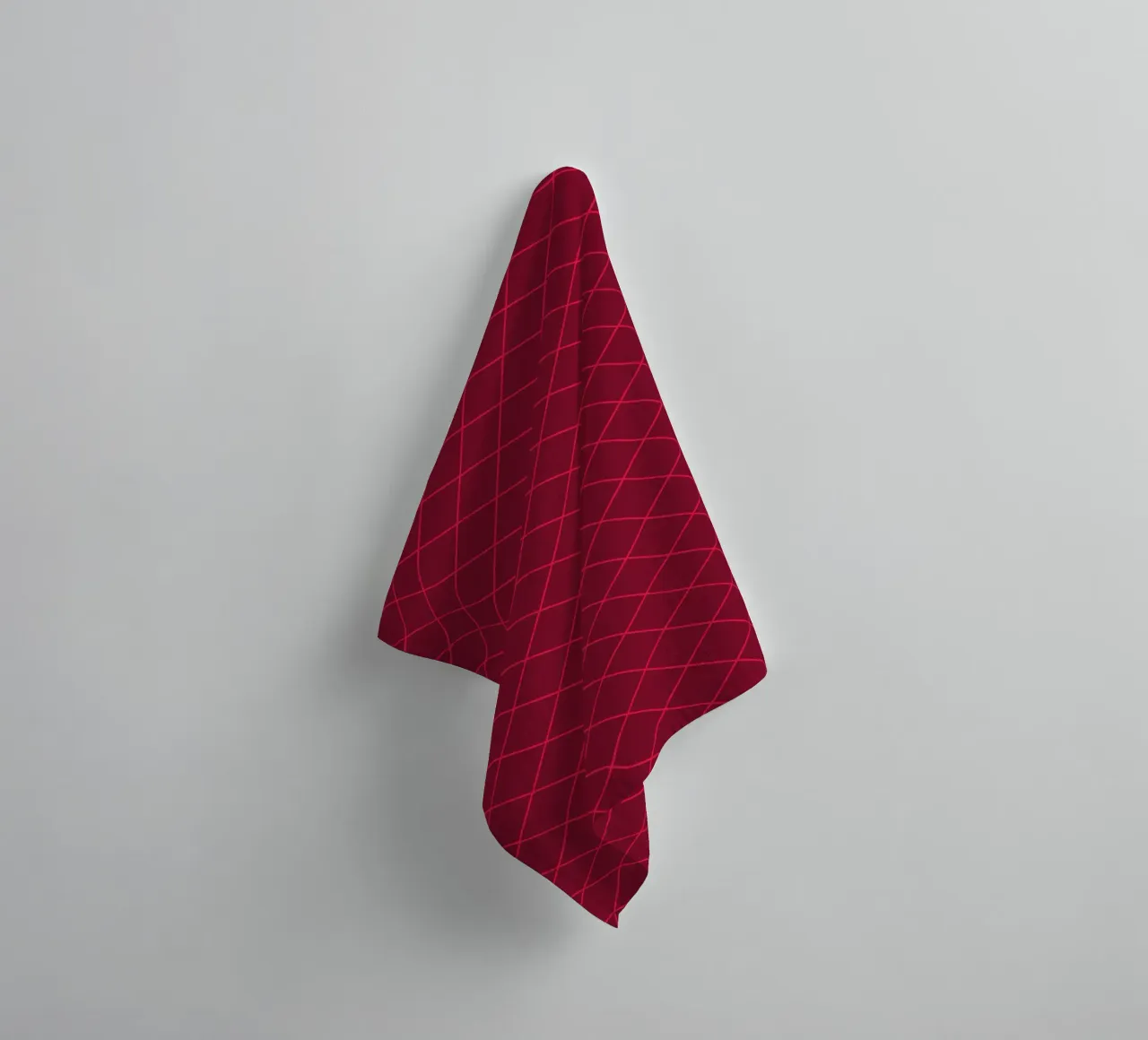 Geometrics Red asciugamano da bagno da Kate Westworth