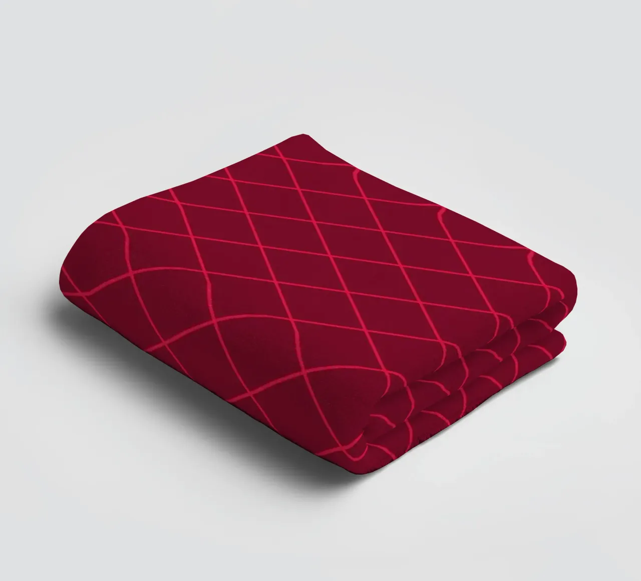 Geometrics Red asciugamano da bagno da Kate Westworth