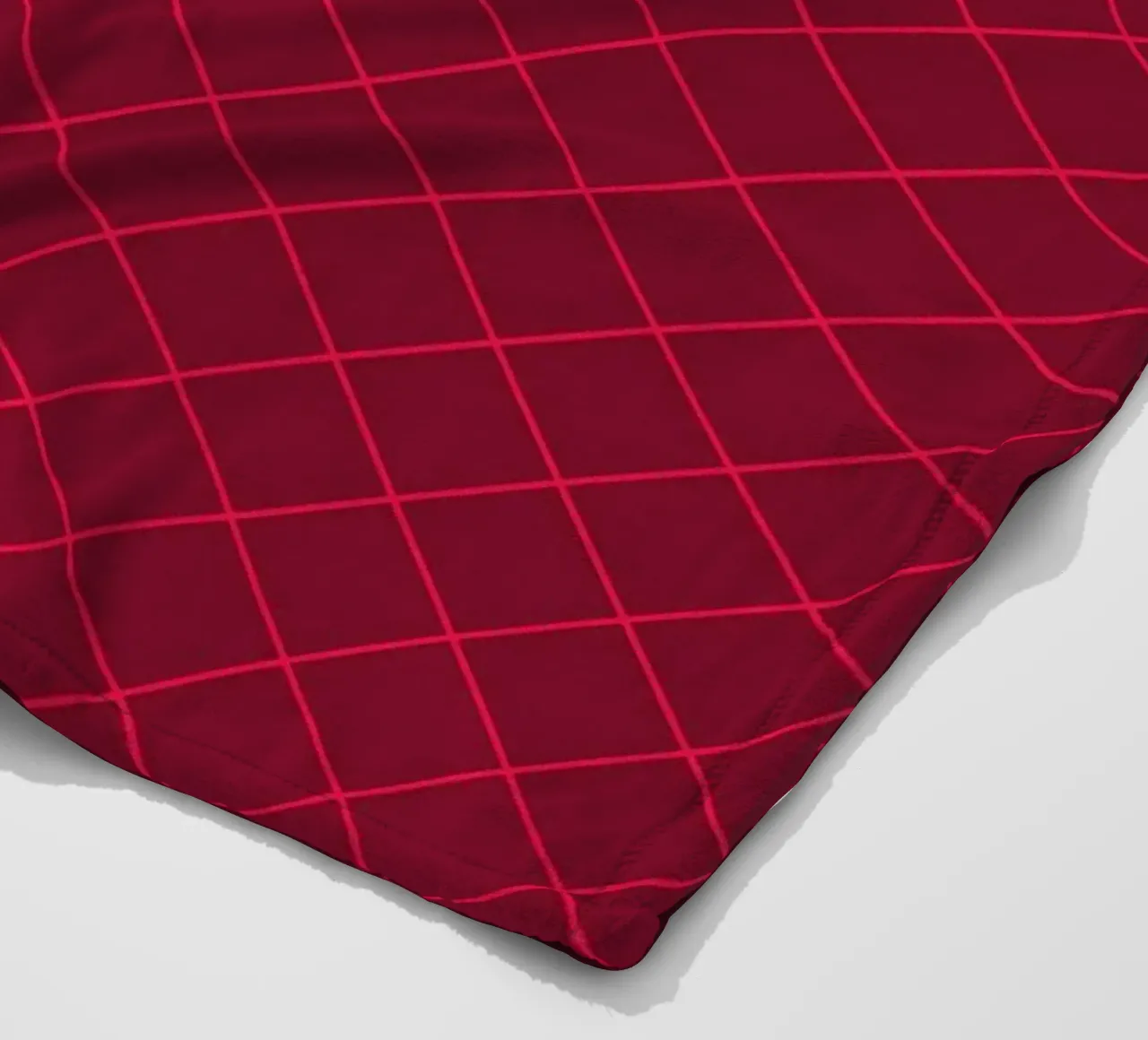 Geometrics Red coperta in pile da Kate Westworth