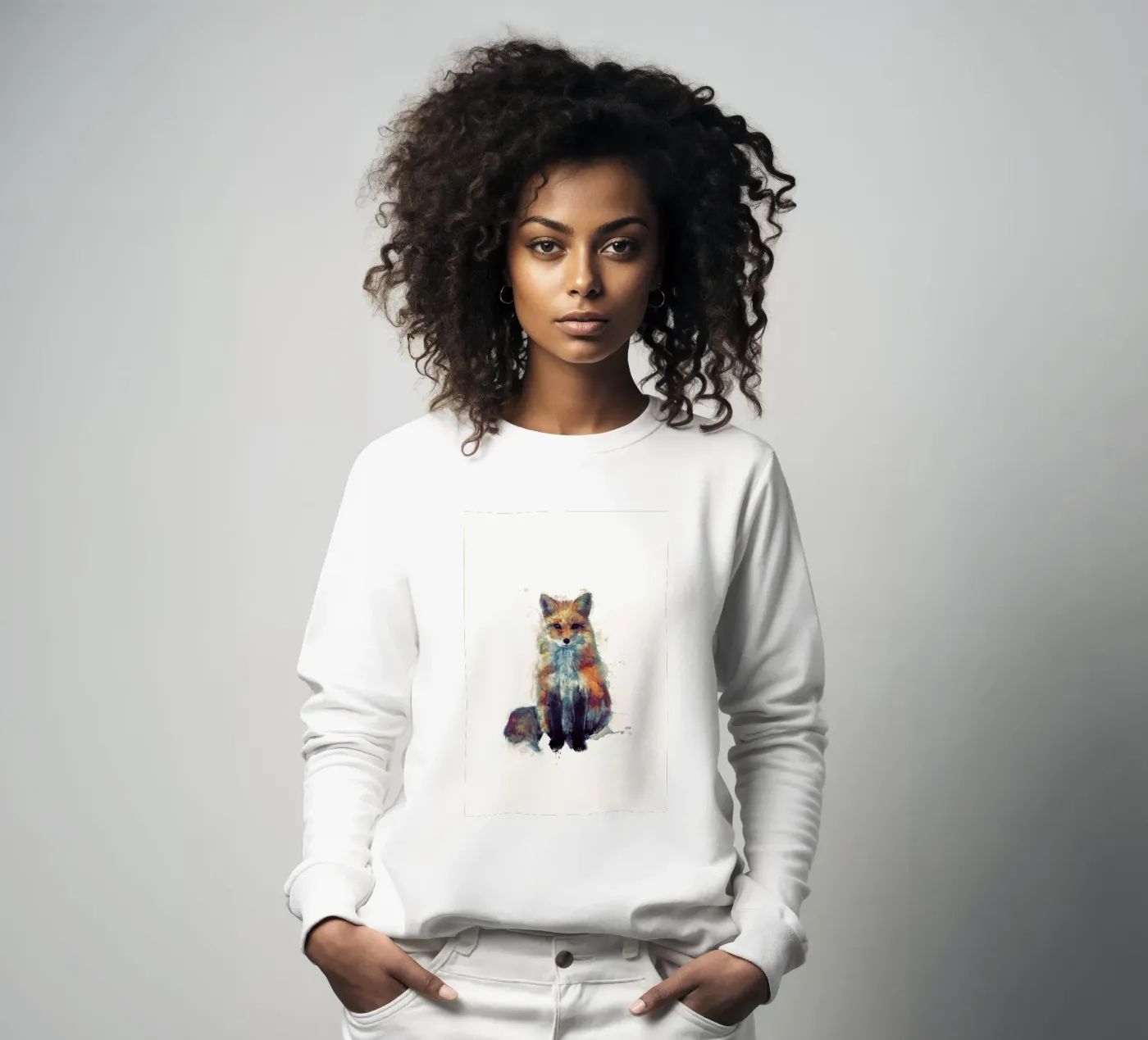 Fox sweatshirt by Amy Hamilton