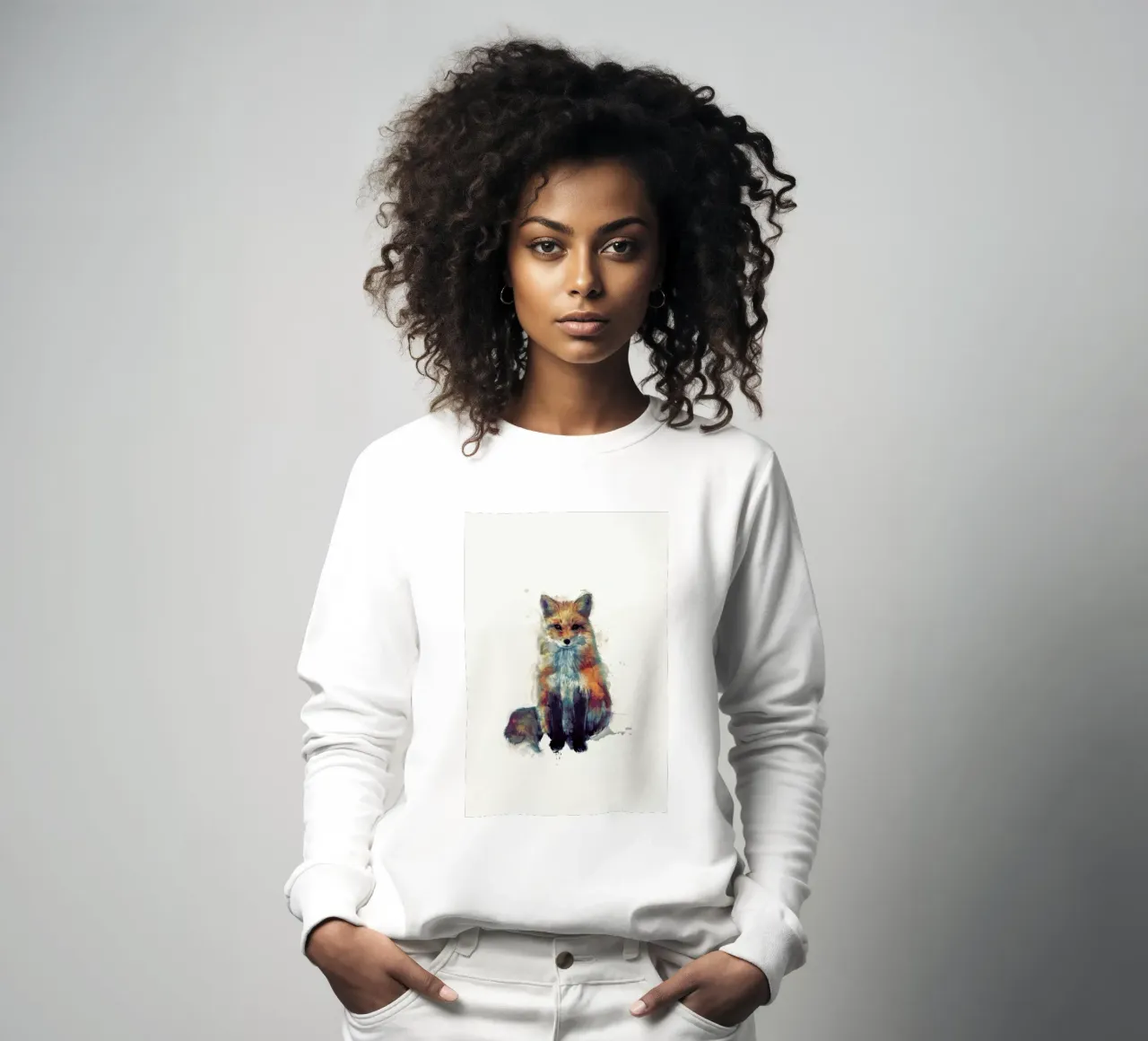 Fox sweatshirt by Amy Hamilton