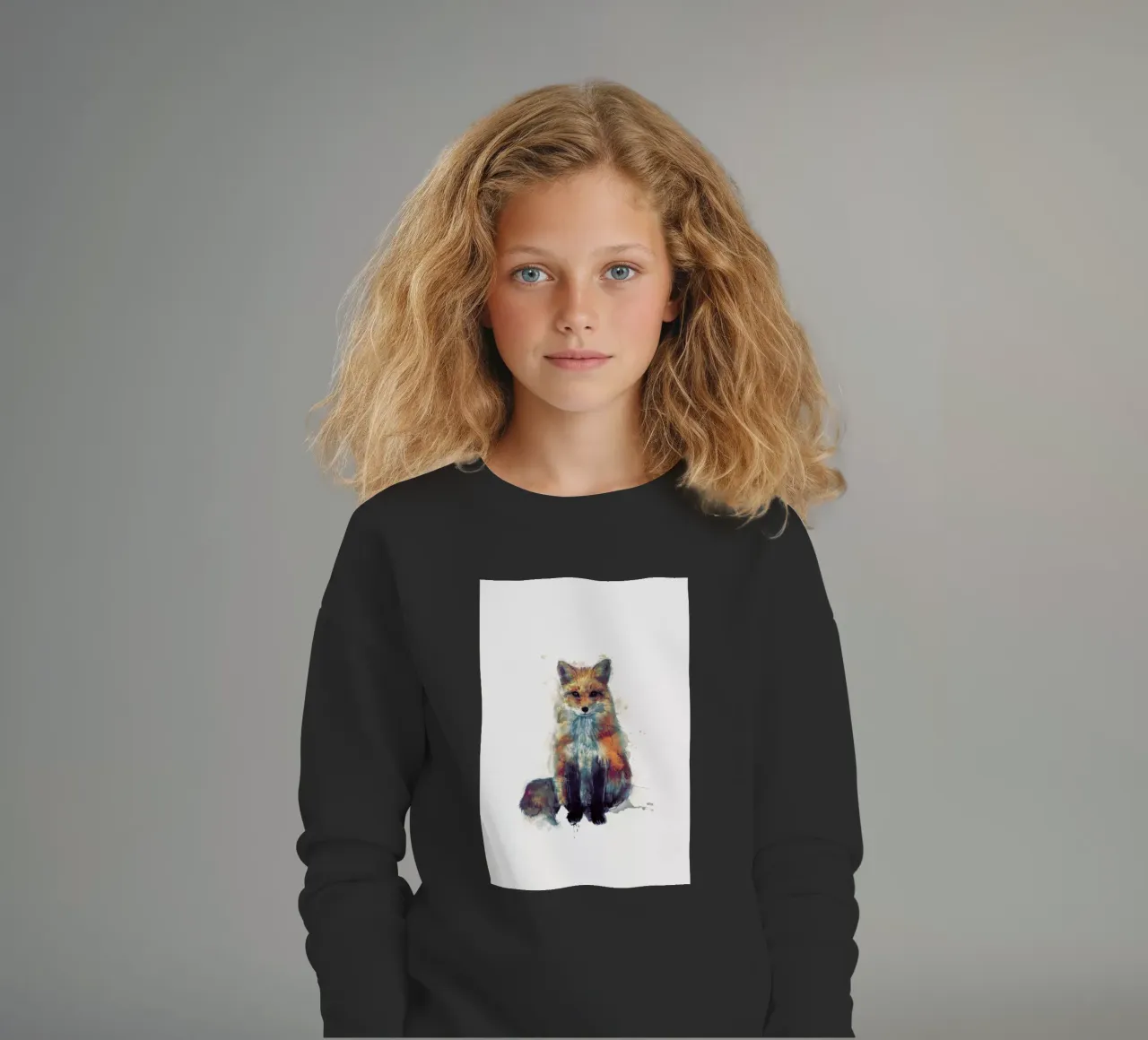 Fox kinder sweatshirt van Amy Hamilton