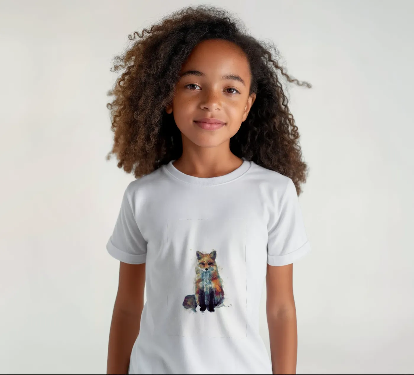 Fox kinder t-shirt van Amy Hamilton