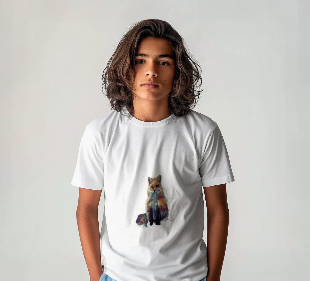 Fox Kinder T-Shirt von Amy Hamilton