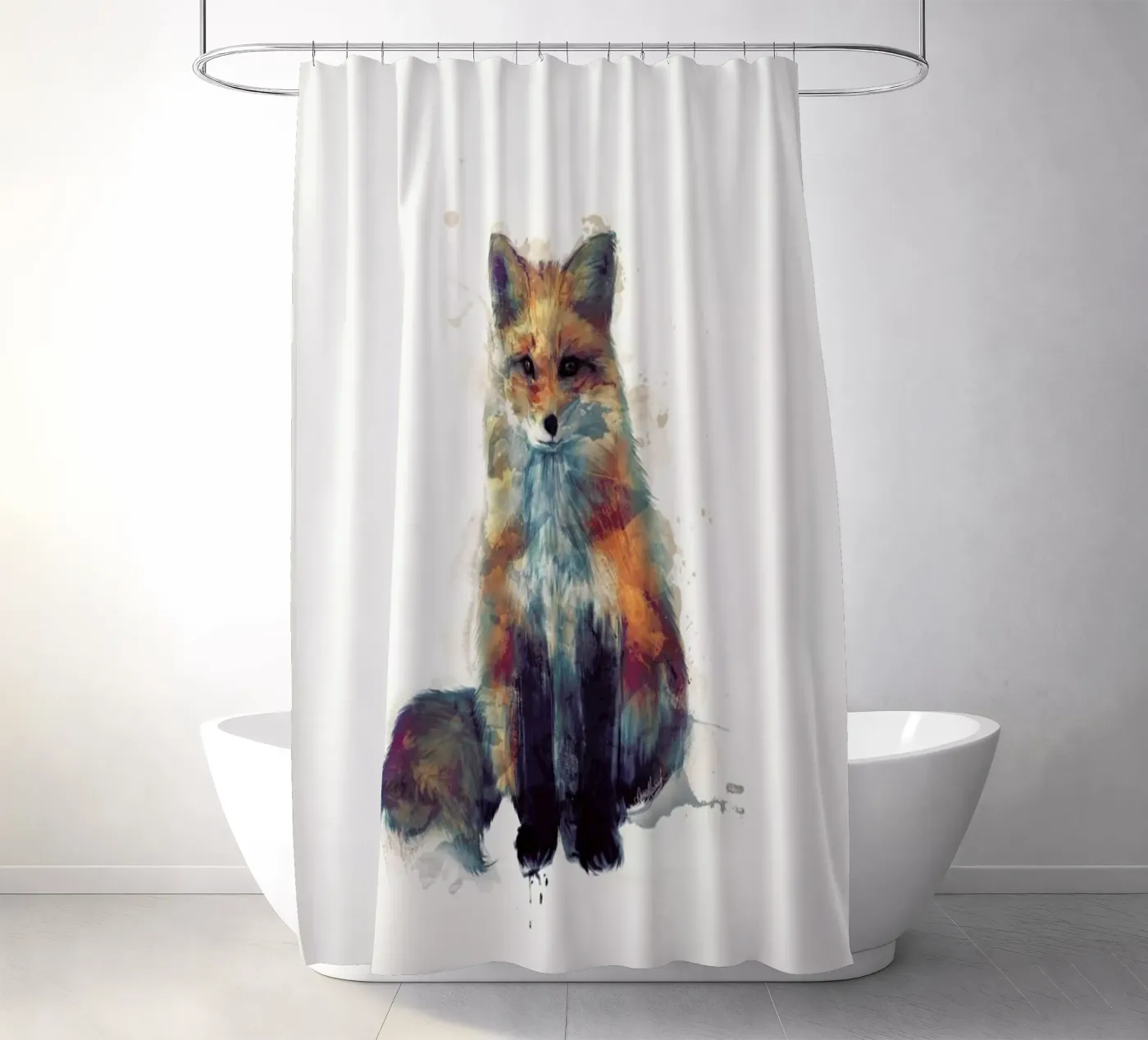 Fox Duschvorhang von Amy Hamilton