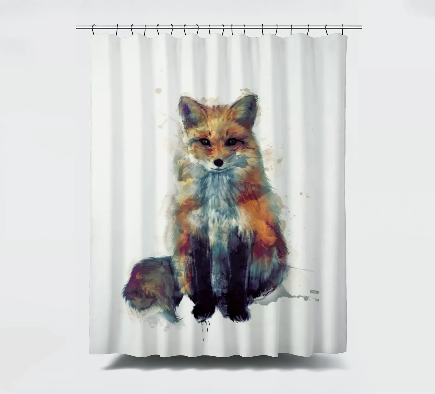 Fox Duschvorhang von Amy Hamilton