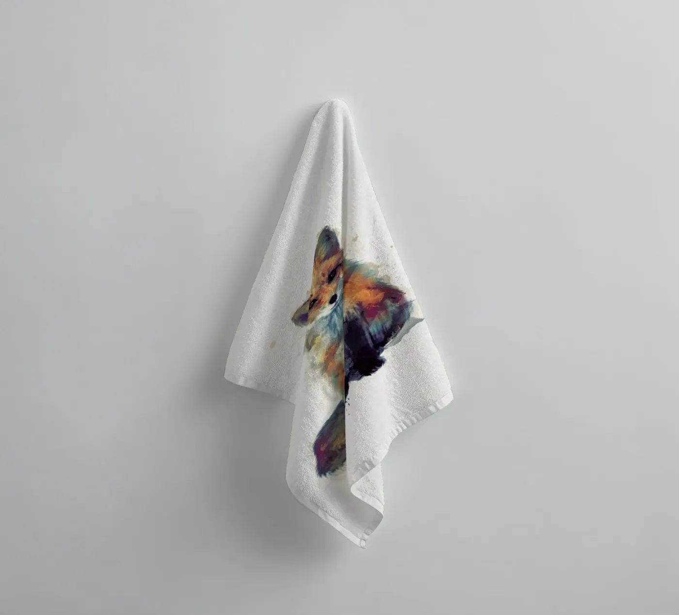Fox towel by Amy Hamilton