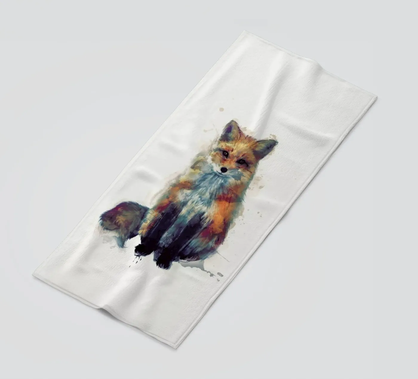 Fox strandhanddoek van Amy Hamilton