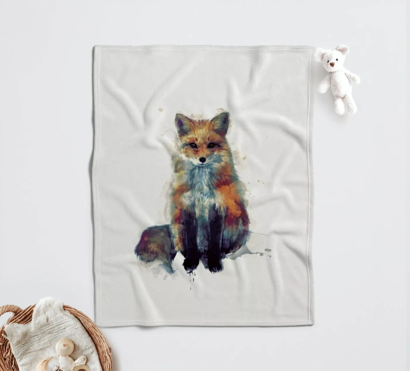 Fox plaid polaire de Amy Hamilton