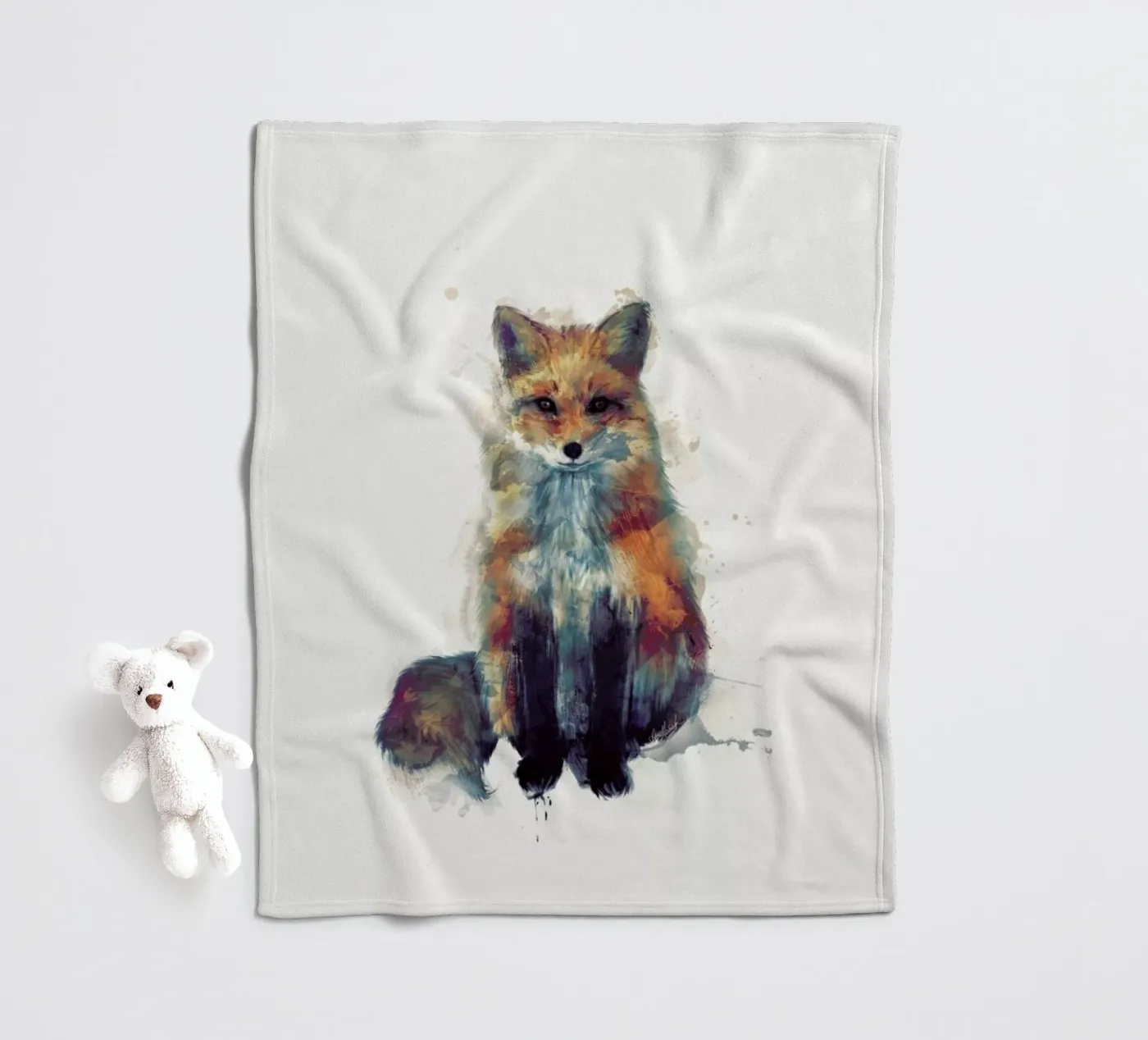 Fox plaid polaire de Amy Hamilton