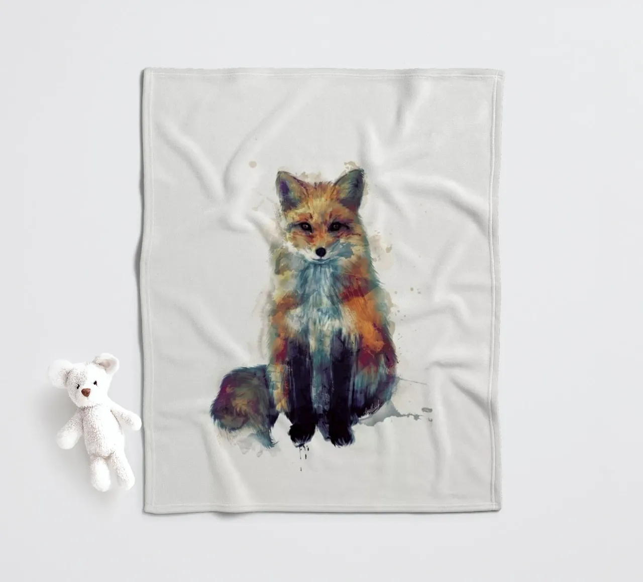 Fox fleecedeken van Amy Hamilton