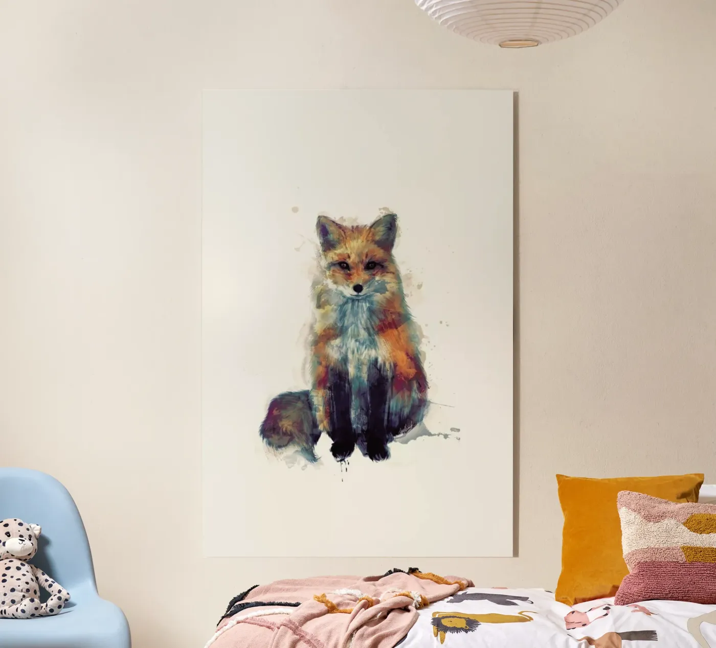 Fox acrylic glass by Amy Hamilton