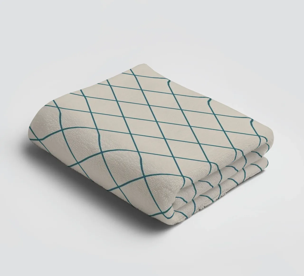 Geometrics Teal asciugamano da bagno da Kate Westworth
