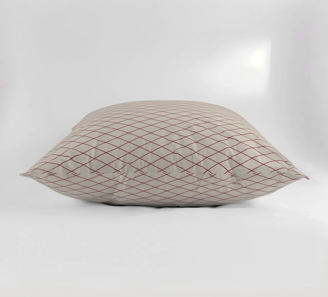 Geometrics Beige Red cuscino da Kate Westworth