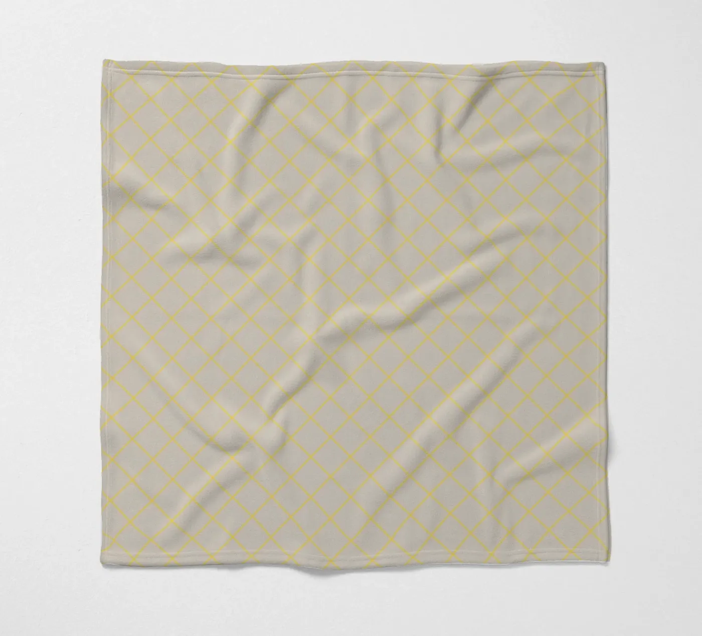 Geometrics Yellow Fleecedecke von Kate Westworth