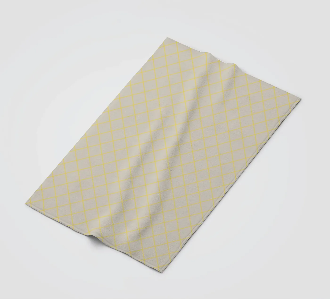 Geometrics Yellow Fleecedecke von Kate Westworth