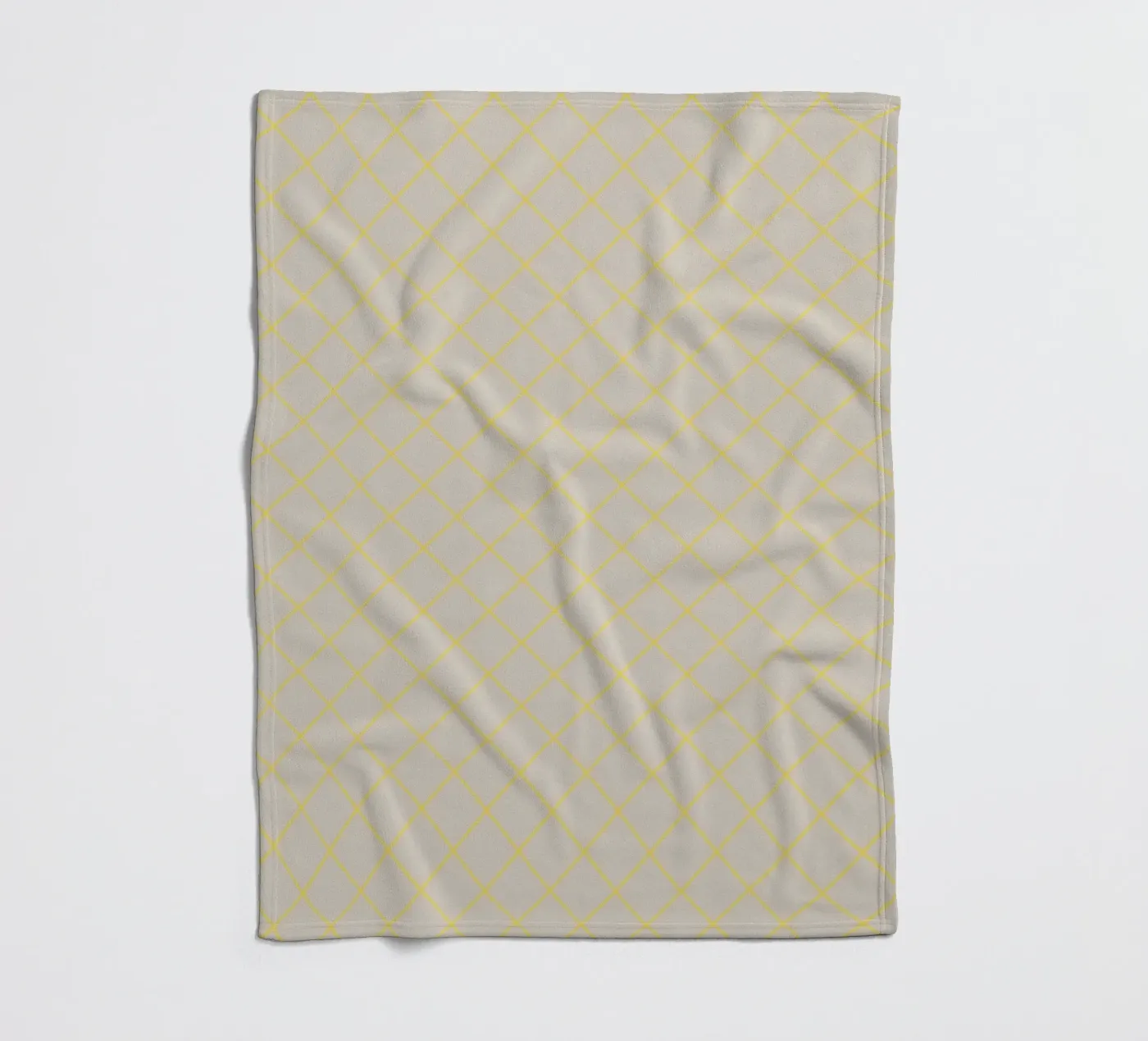 Geometrics Yellow Fleecedecke von Kate Westworth
