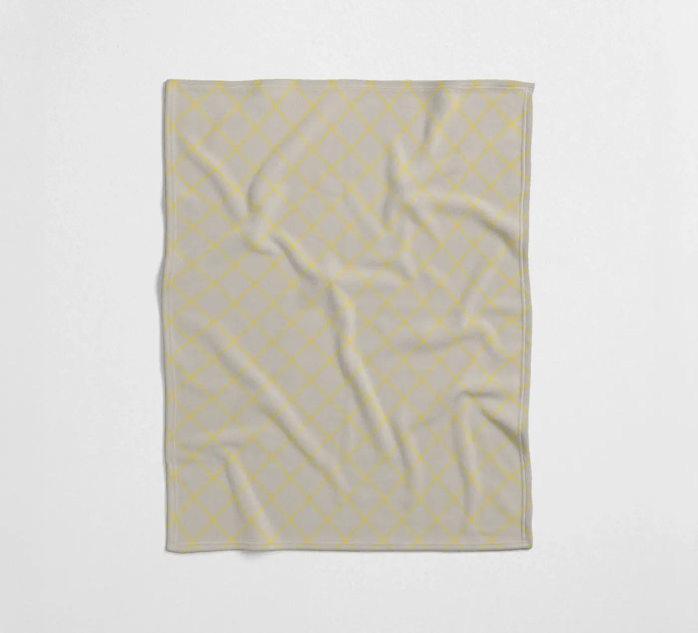 Geometrics Yellow Fleecedecke von Kate Westworth