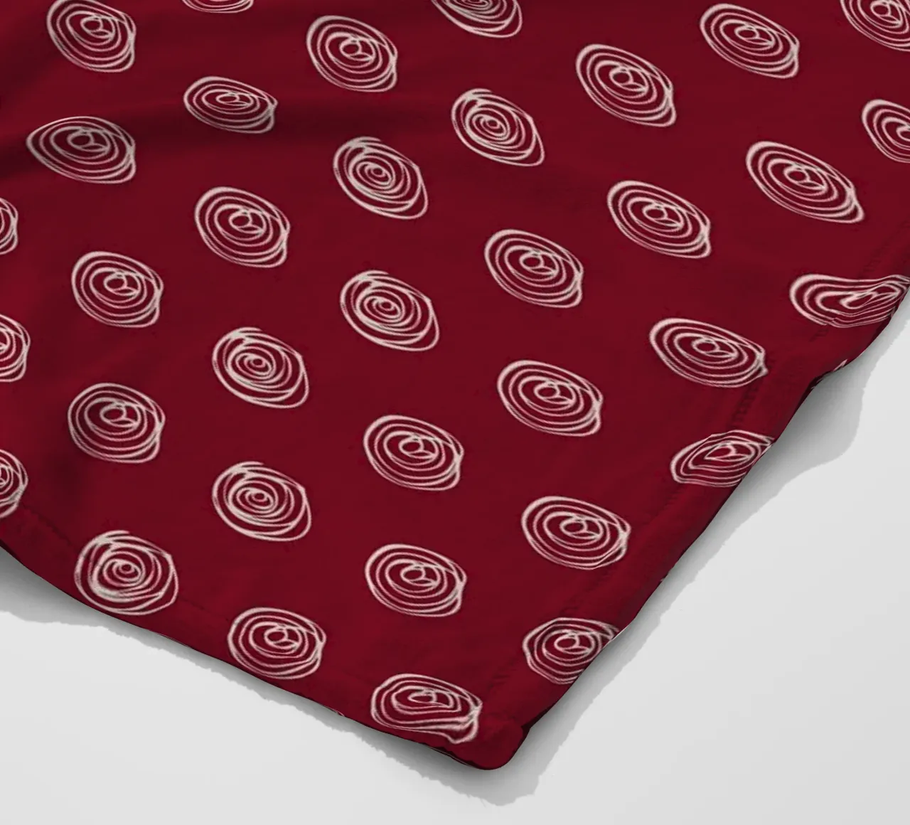 Dots Red fleece blanket by Kate Westworth