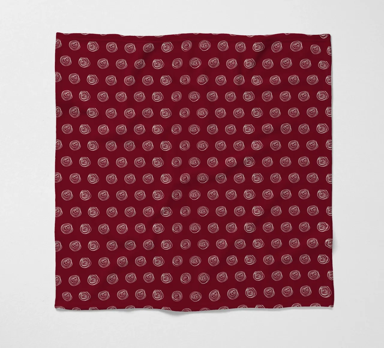 Dots Red fleece blanket by Kate Westworth