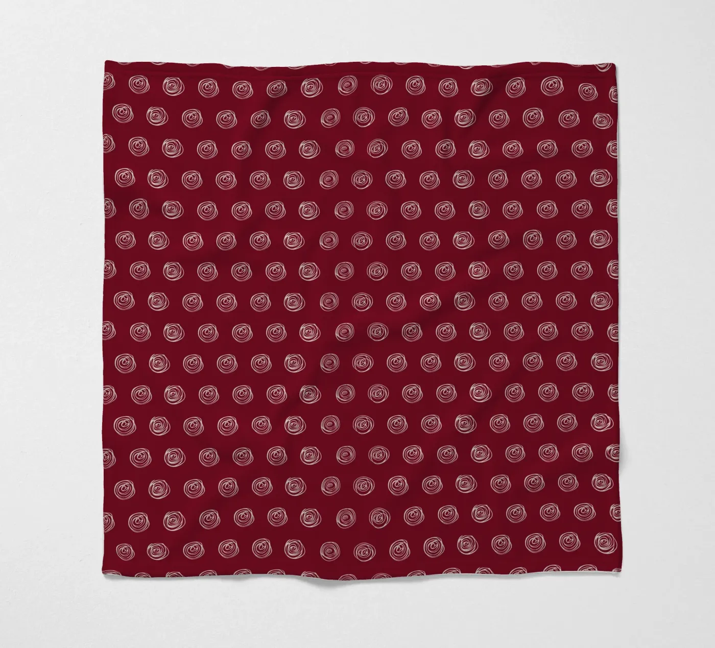 Dots Red fleece blanket by Kate Westworth