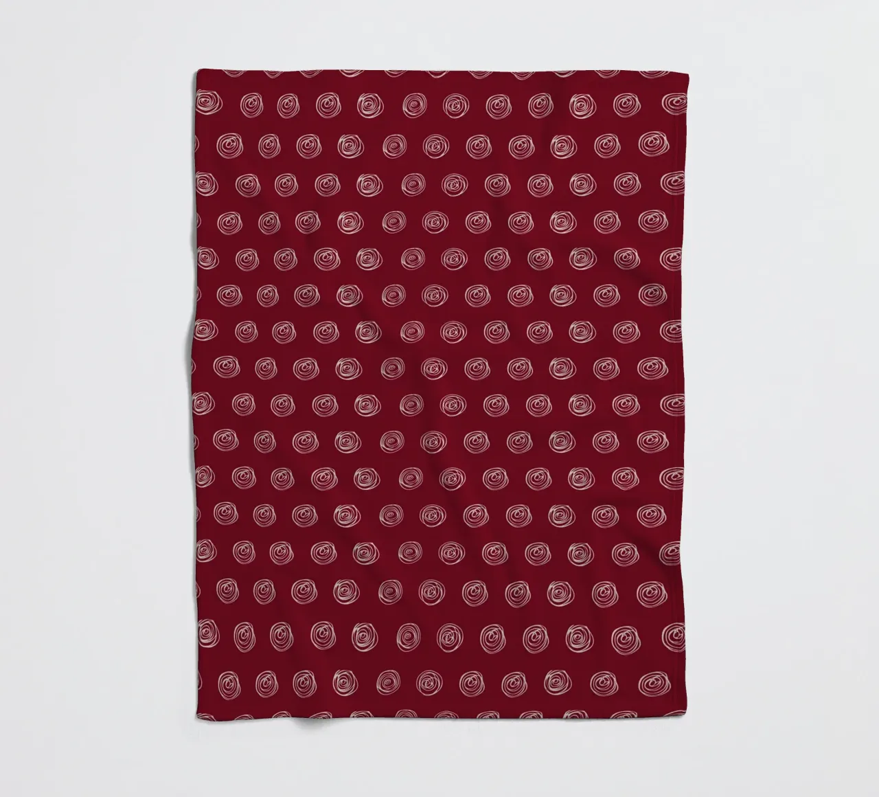 Dots Red fleece blanket by Kate Westworth
