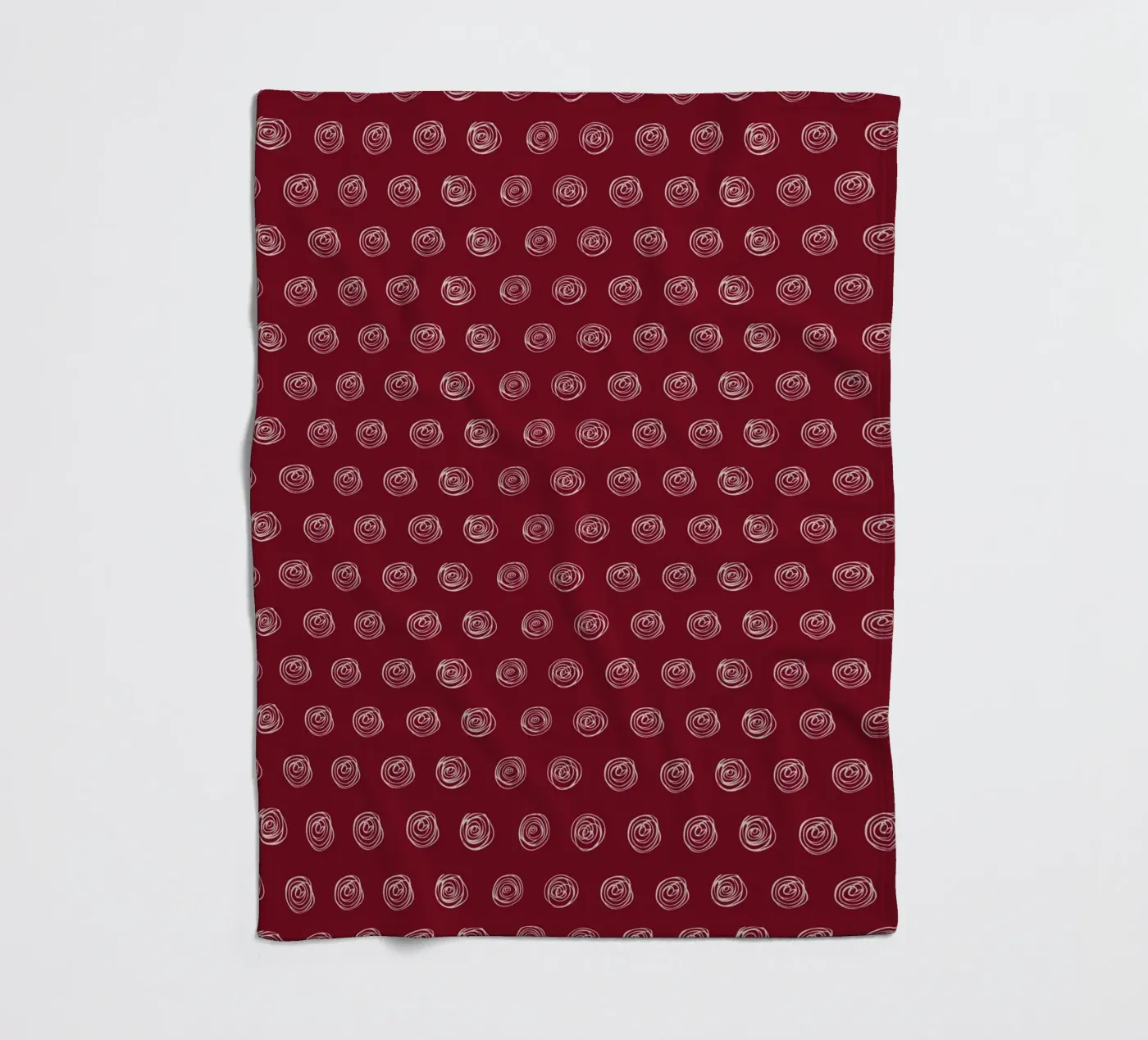Dots Red fleece blanket by Kate Westworth