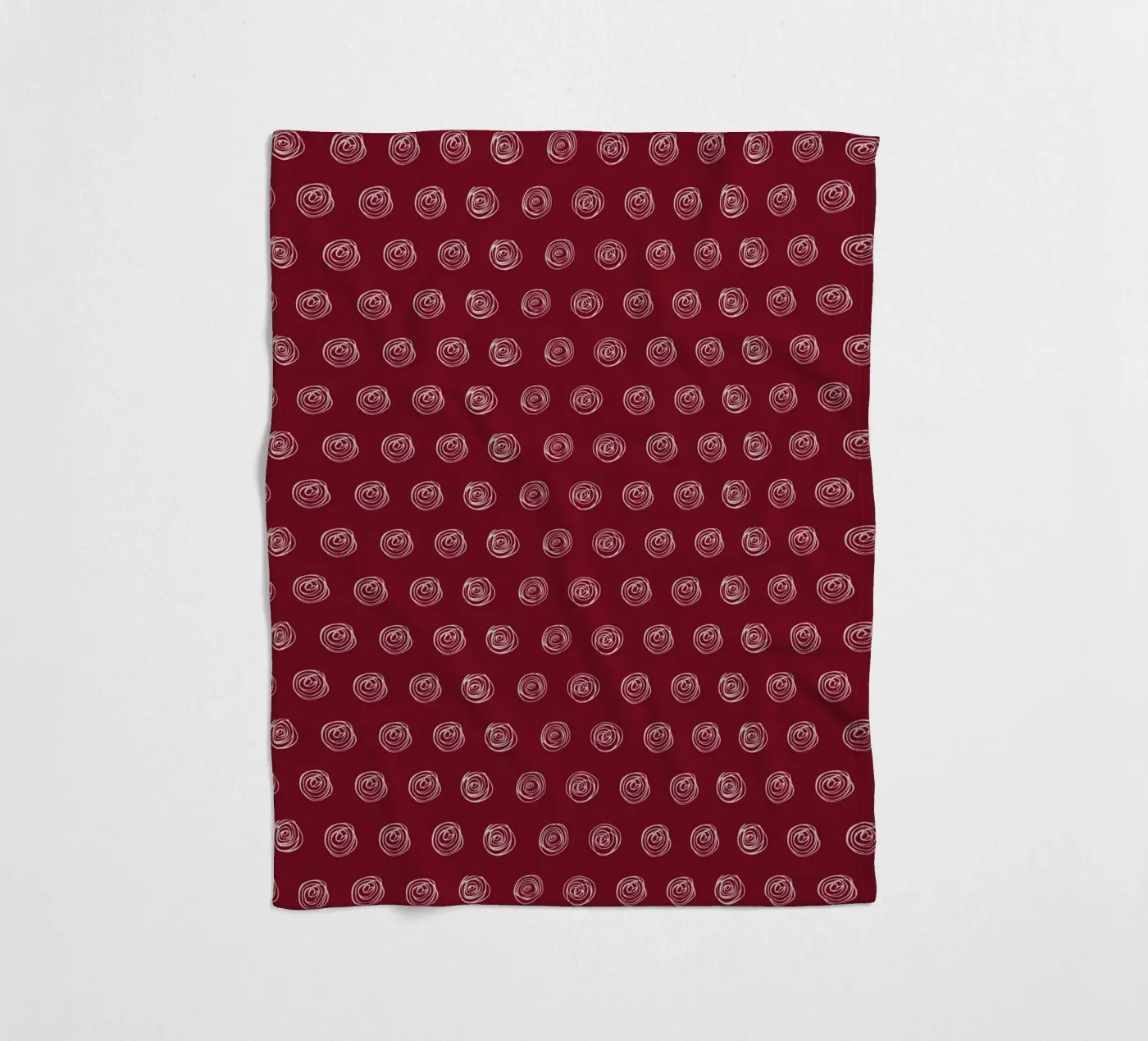 Dots Red fleece blanket by Kate Westworth