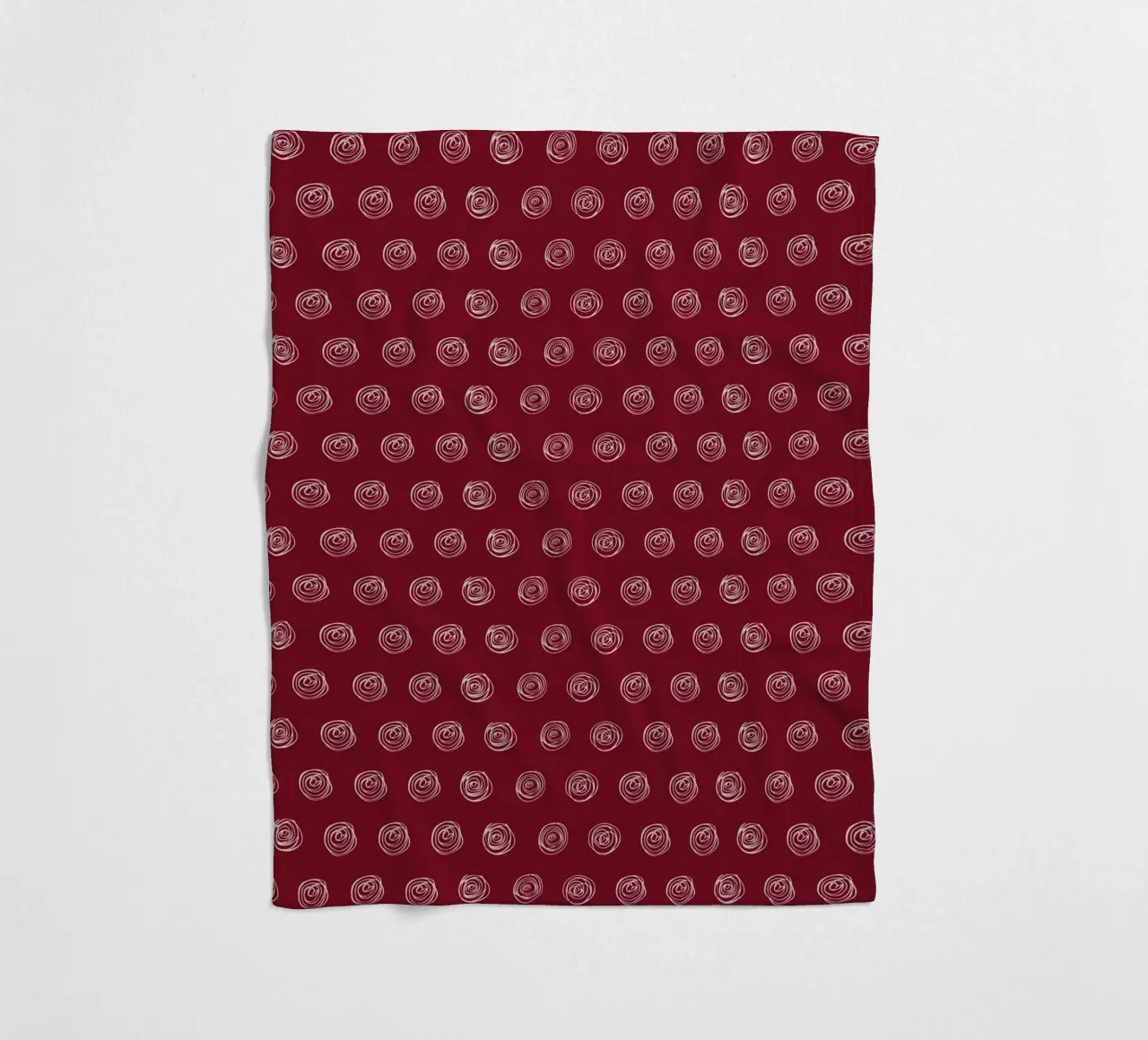 Dots Red fleece blanket by Kate Westworth