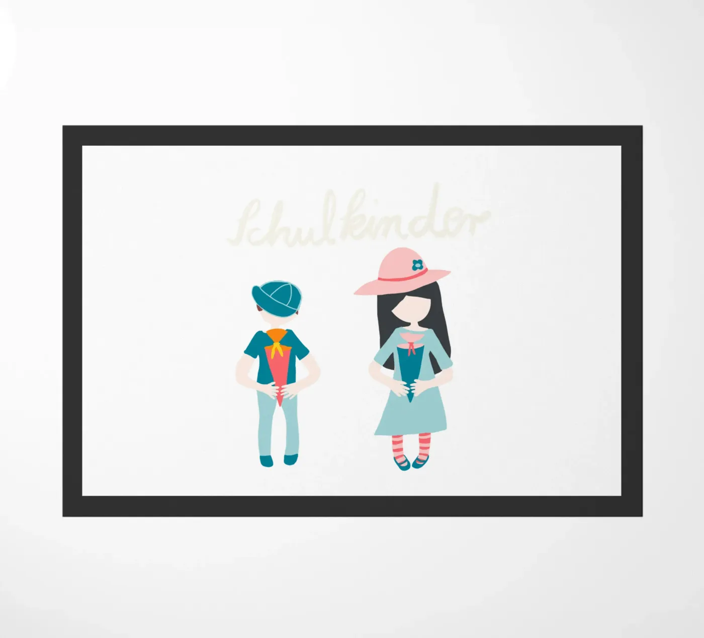 Schoolchildren Fußmatte von Miris bunte Modewelt