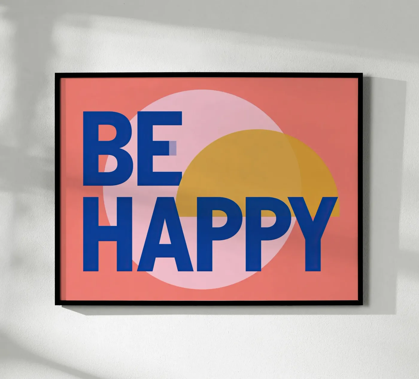 Be Happy poster da Holiday Hearth Prints