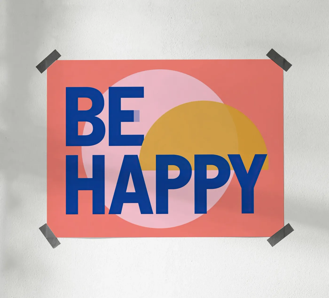 Be Happy poster da Holiday Hearth Prints