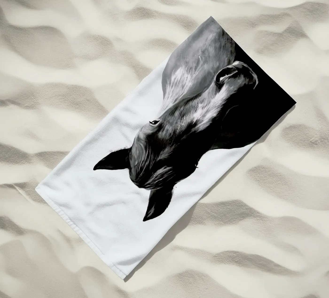 Horse beach towel by Amy Hamilton