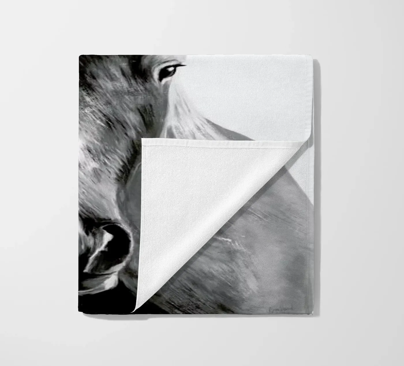Horse beach towel by Amy Hamilton