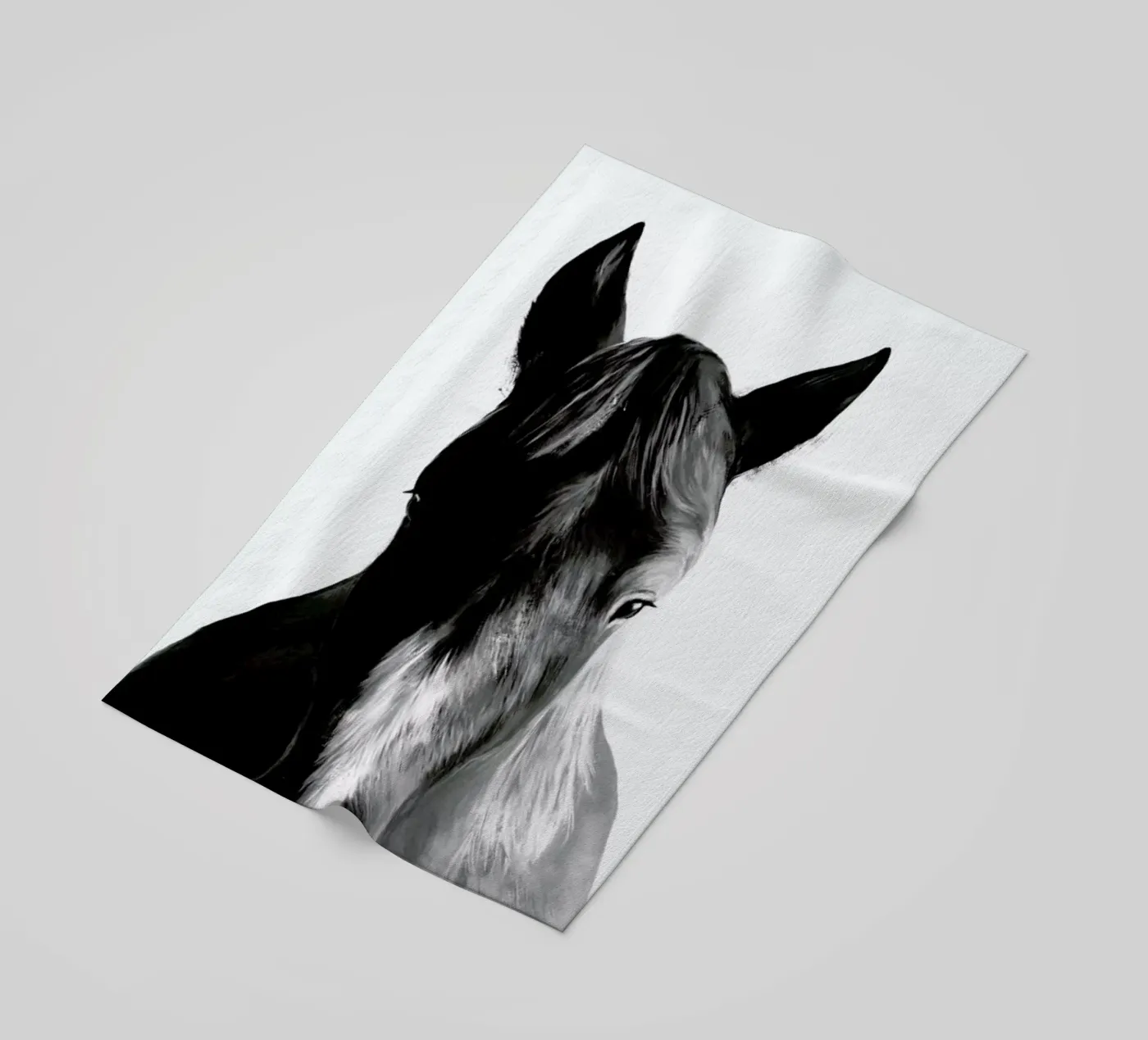 Horse beach towel by Amy Hamilton