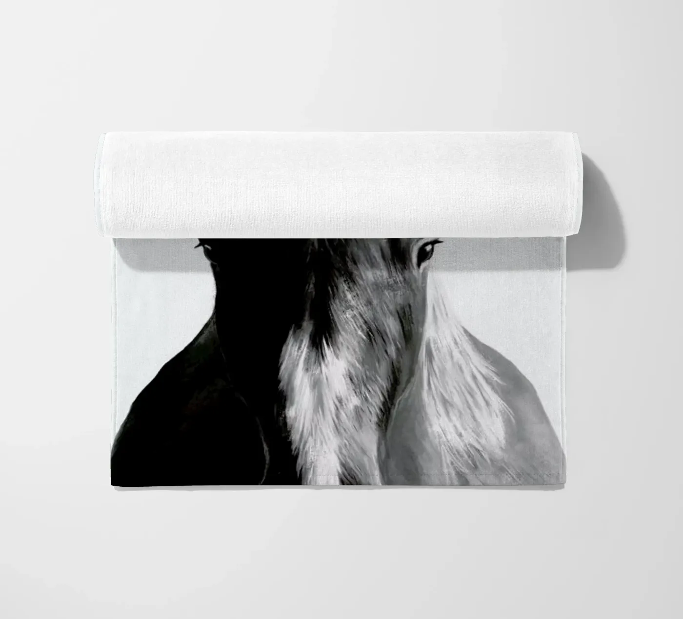 Horse beach towel by Amy Hamilton