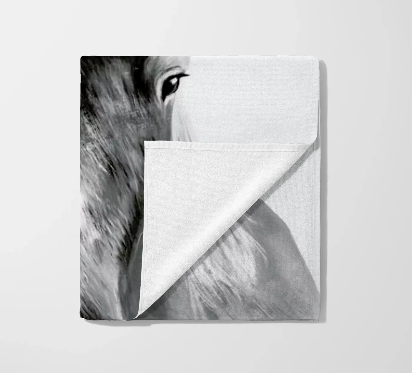 Horse beach towel by Amy Hamilton