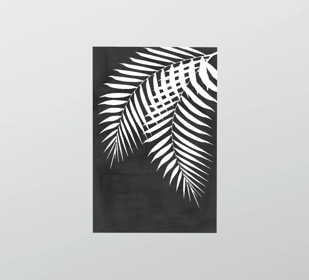 Black Paint Stroke of Palm Leaves sticker by amini54