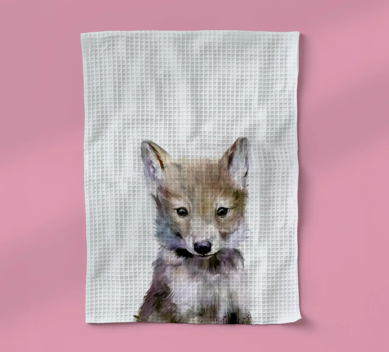 Little Wolf Geschirrtuch von Amy Hamilton