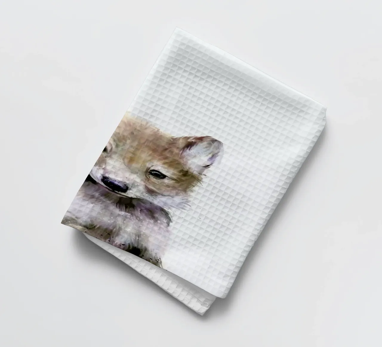 Little Wolf Geschirrtuch von Amy Hamilton