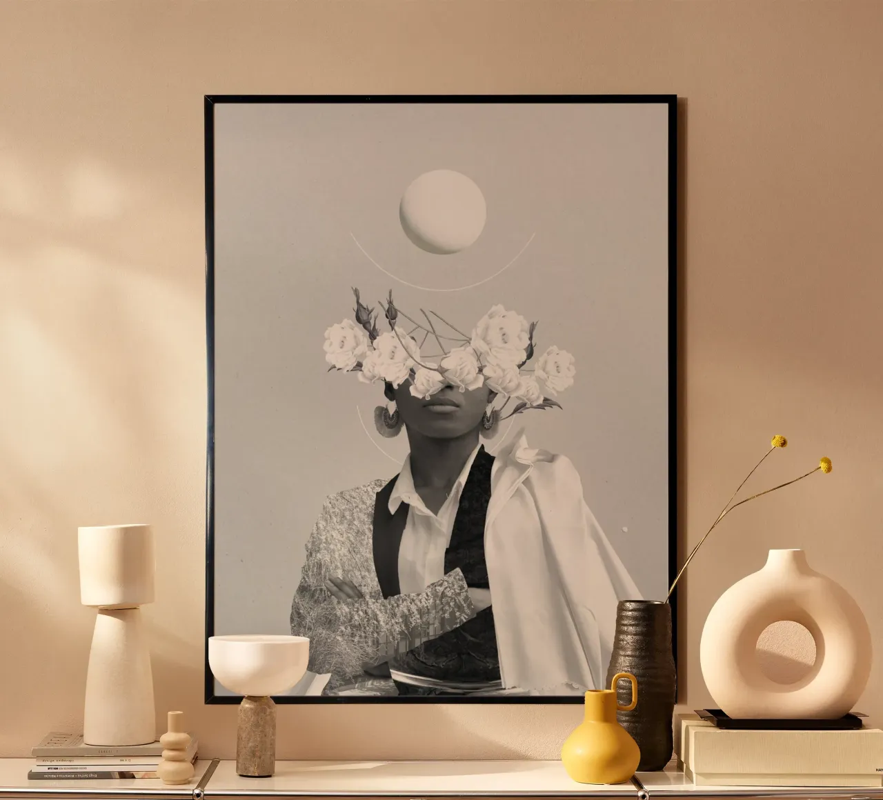 El poder de su contraste poster con marco de aluminio de Frank Moth