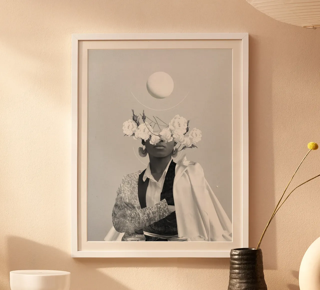 El poder de su contraste poster con marco de aluminio de Frank Moth