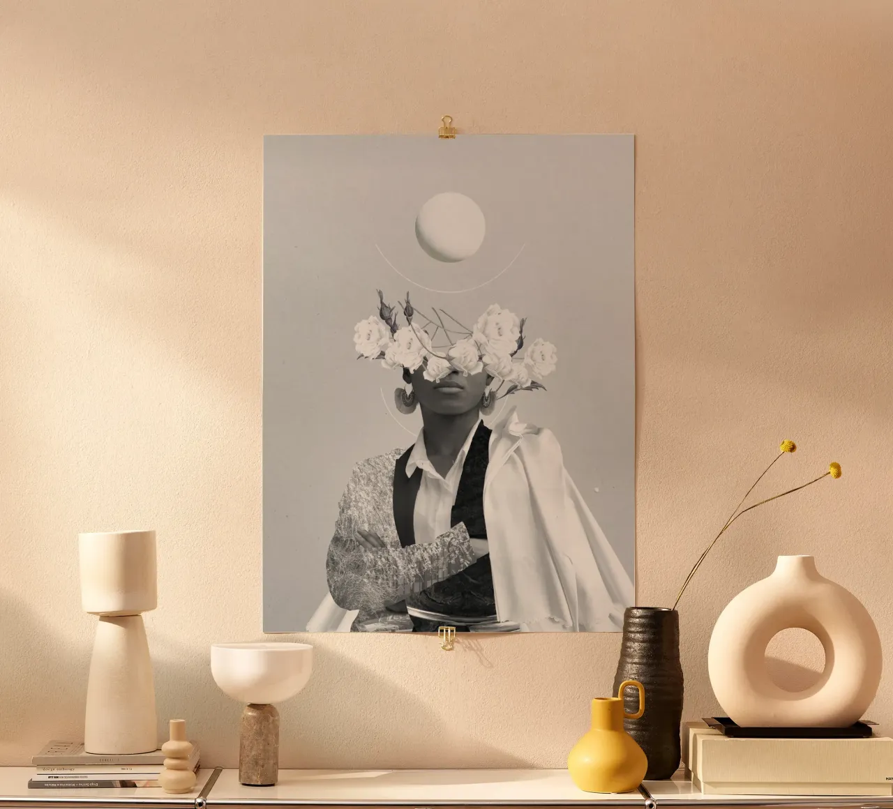El poder de su contraste poster con marco de aluminio de Frank Moth