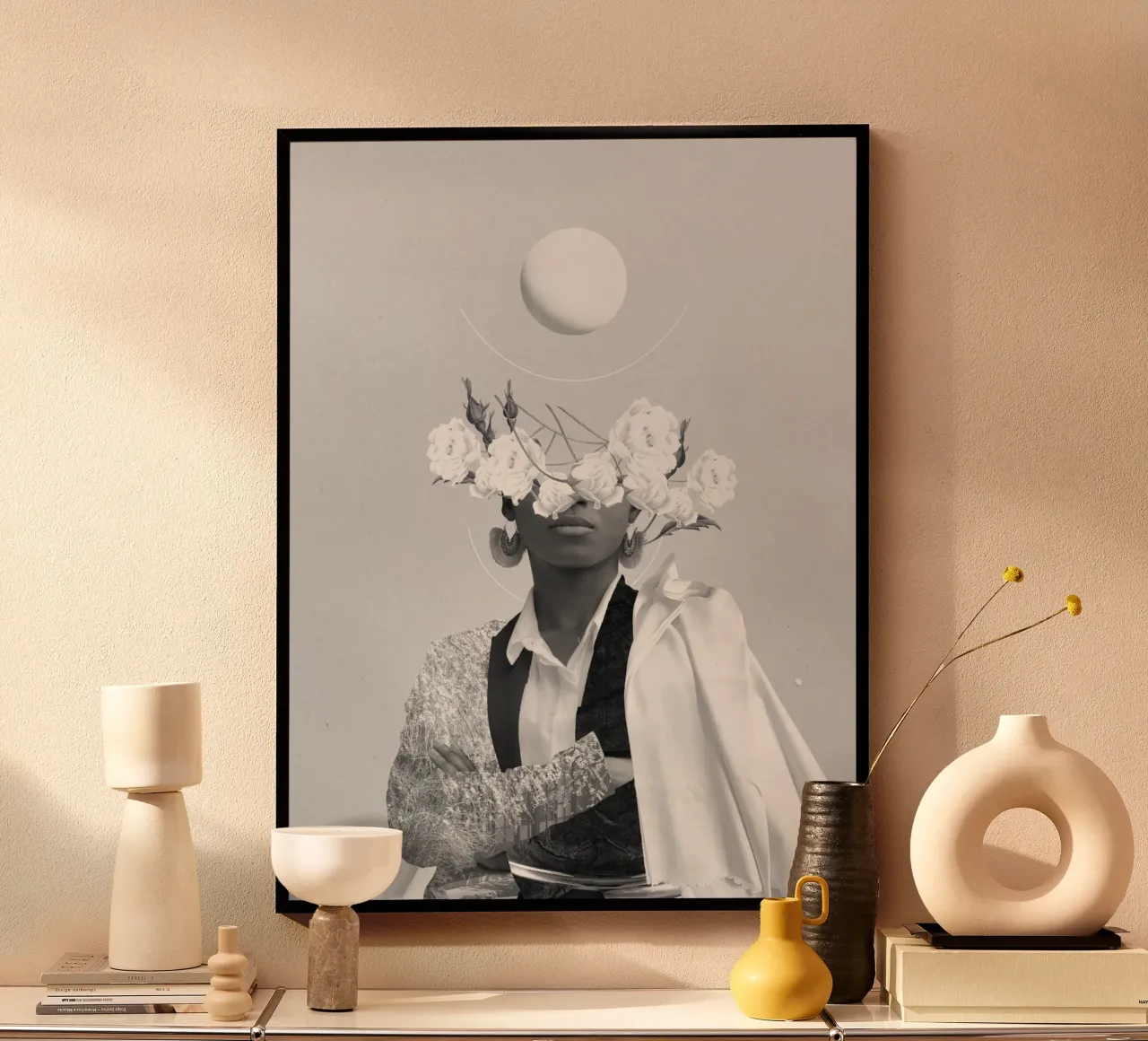 El poder de su contraste poster con marco de aluminio de Frank Moth