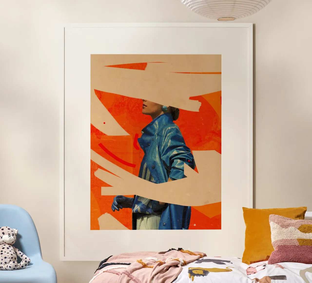 La nostalgia del passato poster con telaio in alluminio da Frank Moth