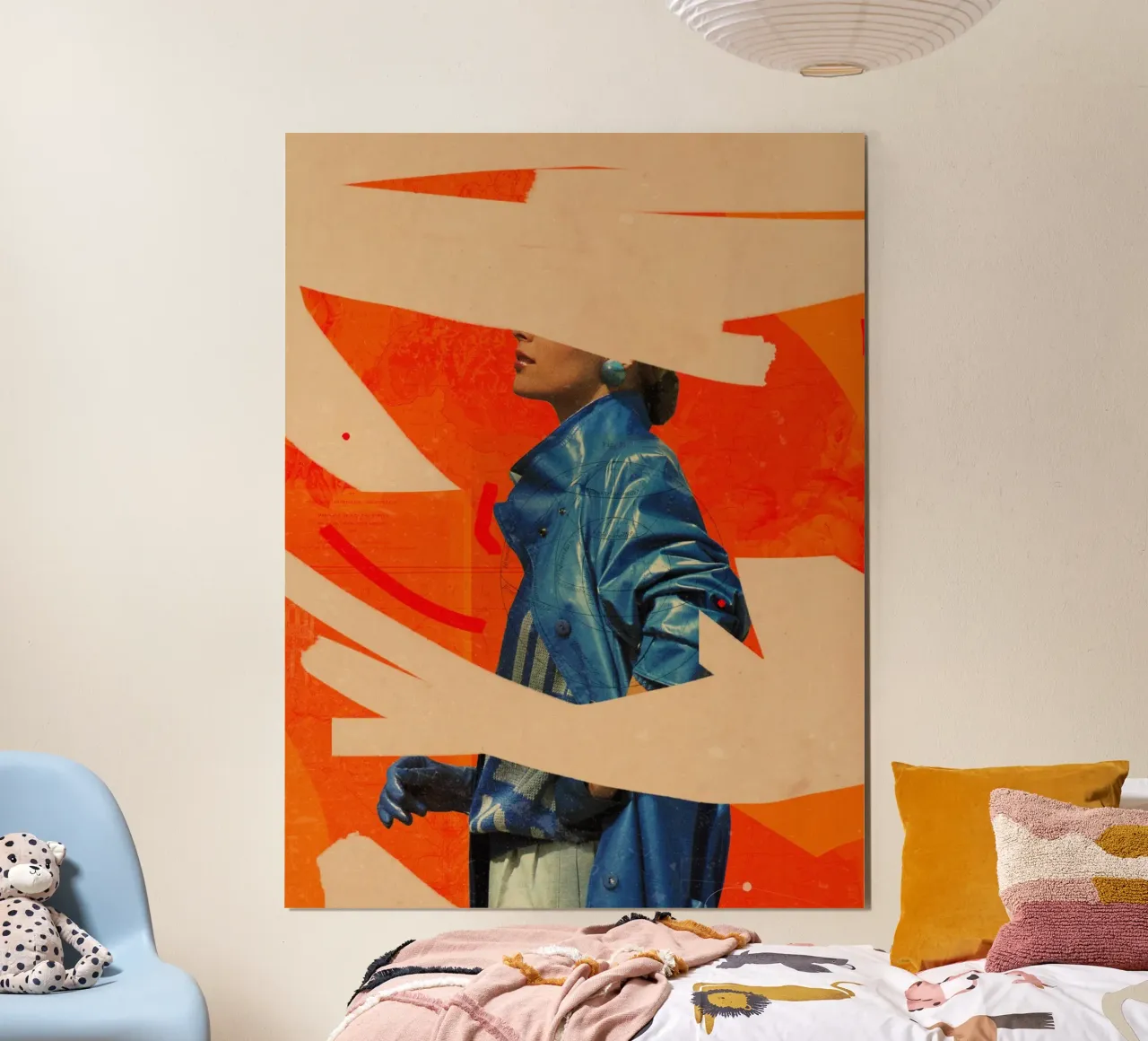 La nostalgia del passato poster con telaio in alluminio da Frank Moth